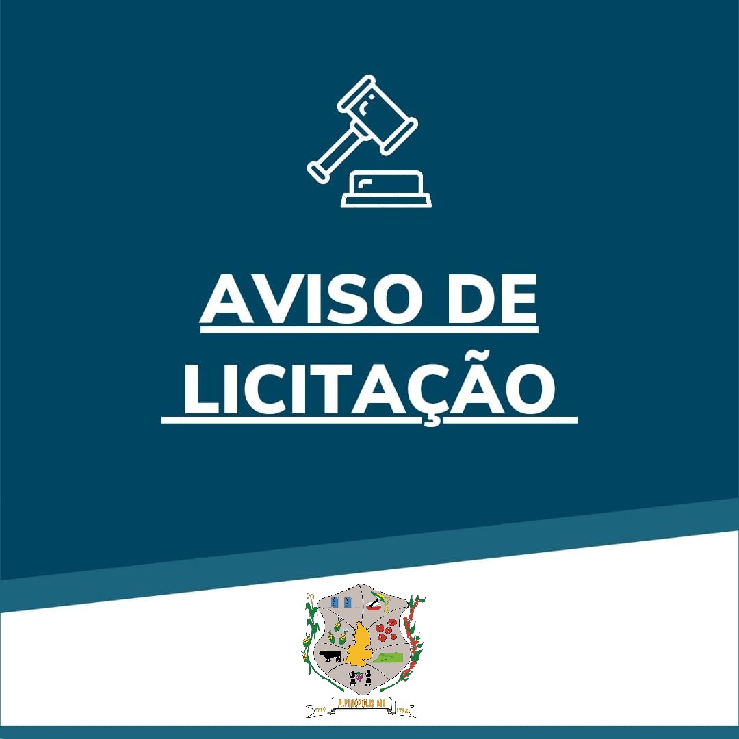 AVISO DE LICITAÇÃO - Aquisições futuras e serviços de instalação de Aparelhos de Ar Condicionado para o Plenário do Legislativo Municipal